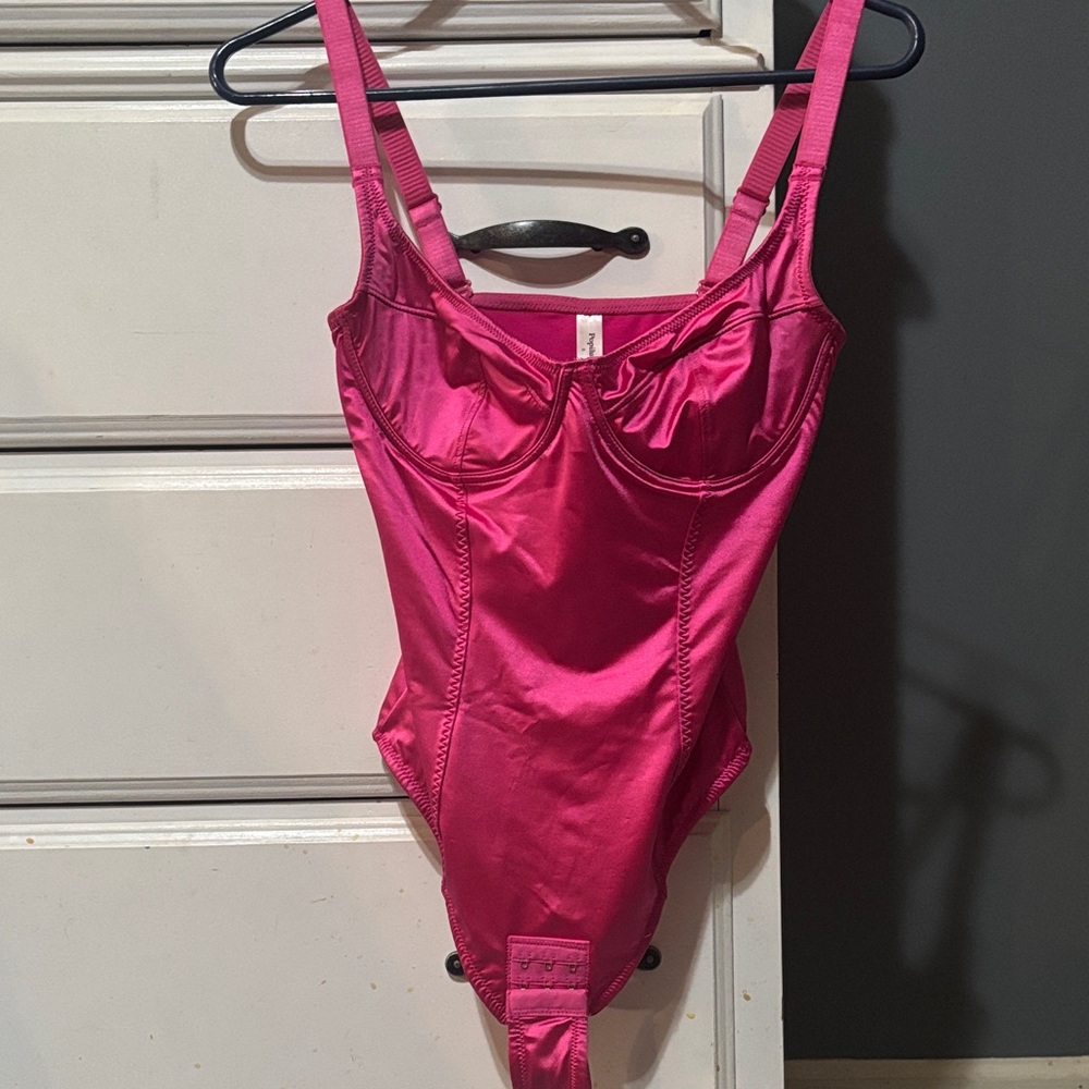 Popilush Pink Bustier Bodysuit